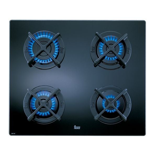Plaque au gaz Teka HLX60 4G 60 cm 60 cm Acier inoxydable Noir (4 Feux à