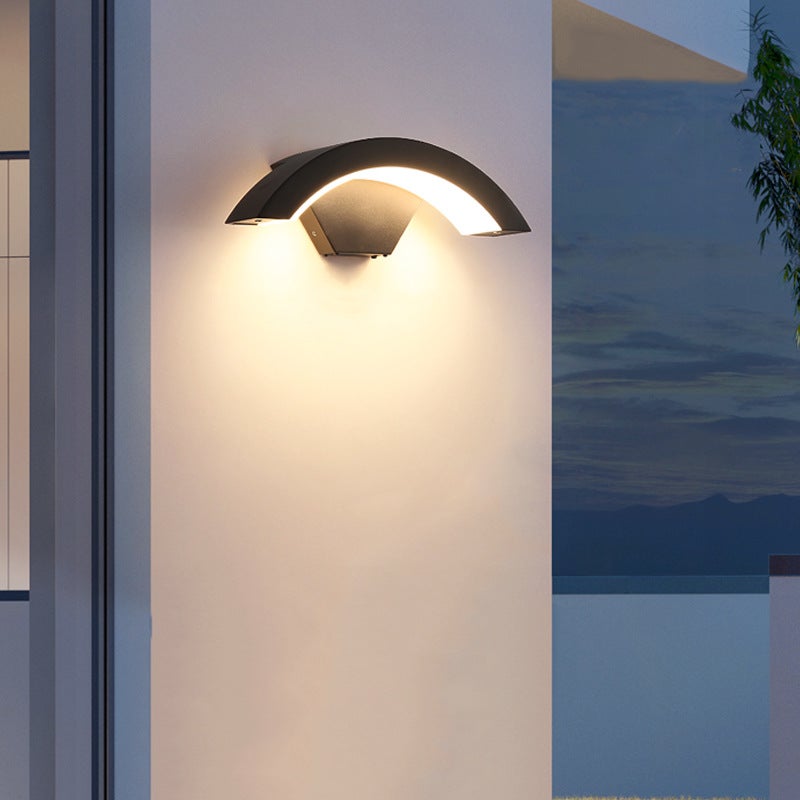 4pcs Applique da parete a LED per esterni, moderna applique da parete da 24 W, luci decorative da interno a LED, impermeabile IP65, bianco caldo - 6