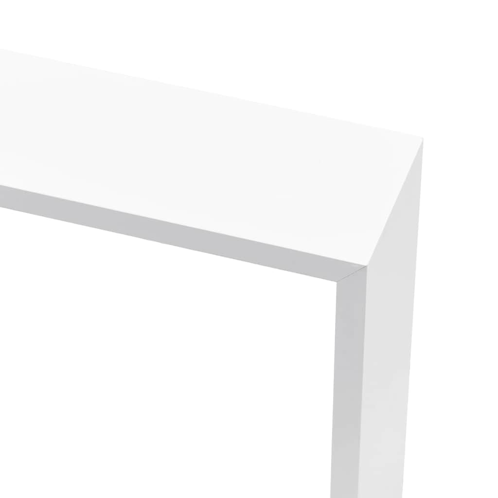 vidaXL Étagères murales sous forme de cube 3 pcs Blanc MDF - 7