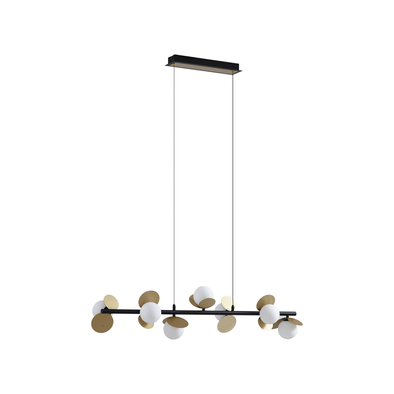 Plafonnier en verre Elegantia en chromé