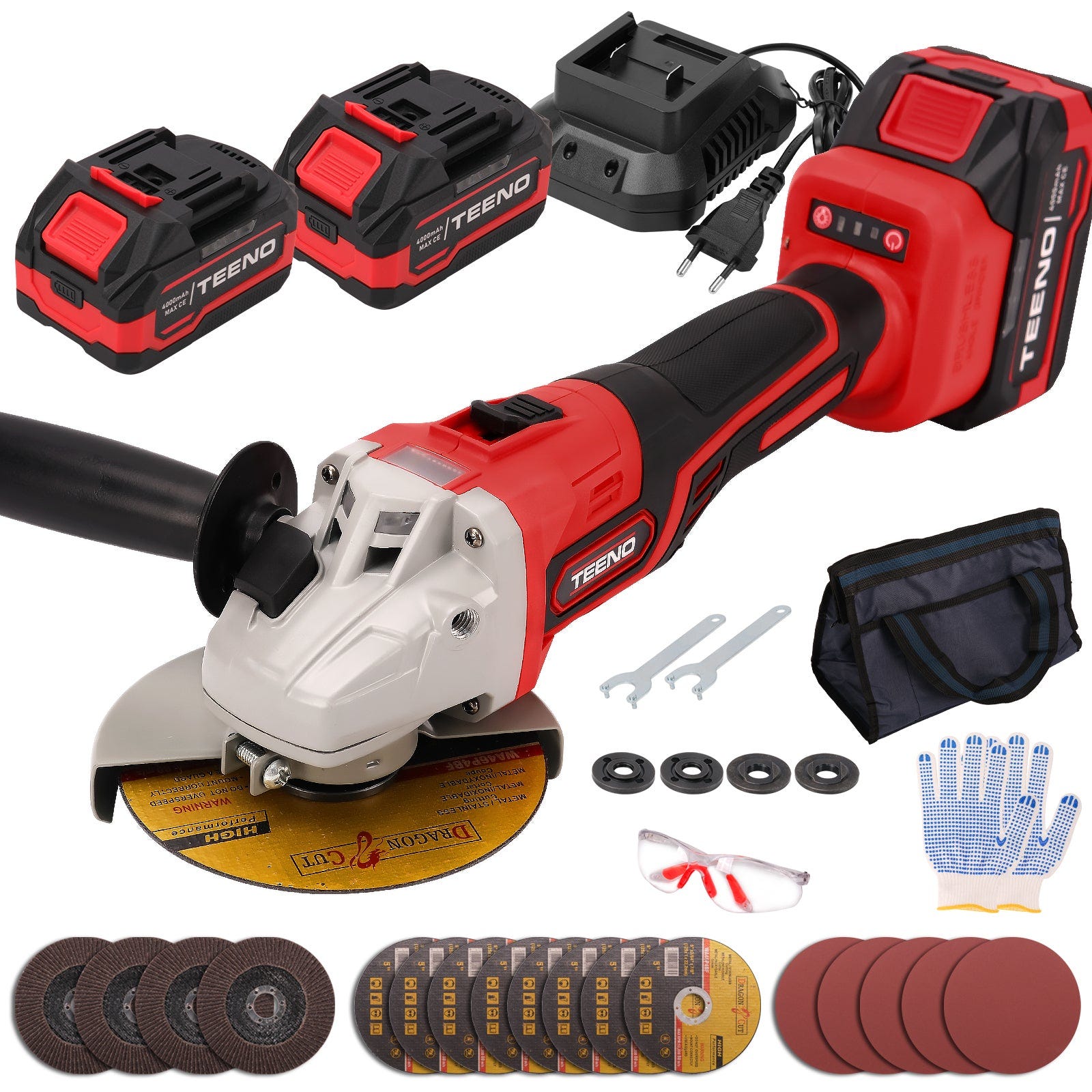 Parkside Performance Mini Meuleuse Sans Fil 76mm - 19500 RPM - 2 Batteries 12V - 7 Disques Inclus - Pour Métal/bois Flessibile A Batteria Parkside Performance Mini Meuleuse Sans Fil 76mm - 19500 RPM - 2 Batteries 12V - 7 Disques Inclus - Pour Métal/bois Flessibile A Batteria