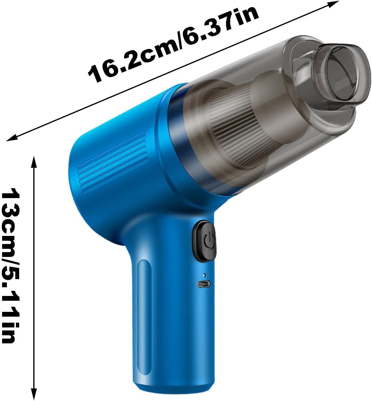 Aspirateur sans fil pour voiture, aspirateur de voiture haute puissance - Aspirateur de voiture sans fil puissant - Aspirateur de voiture portable - 4