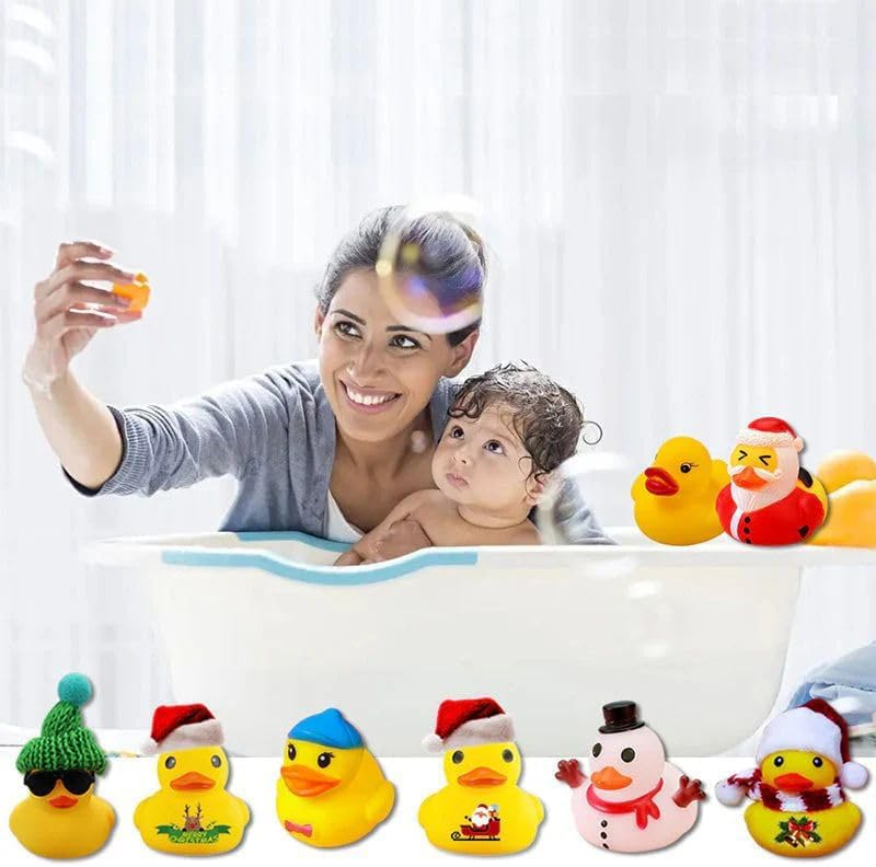 Calendario Avvento 2025 Bambino,Calendario Avvento Paperelle,Calendario per Bambini,24 Paperelle di Gomma di Natale per Regali di Natale per Ragazzi e Ragazze