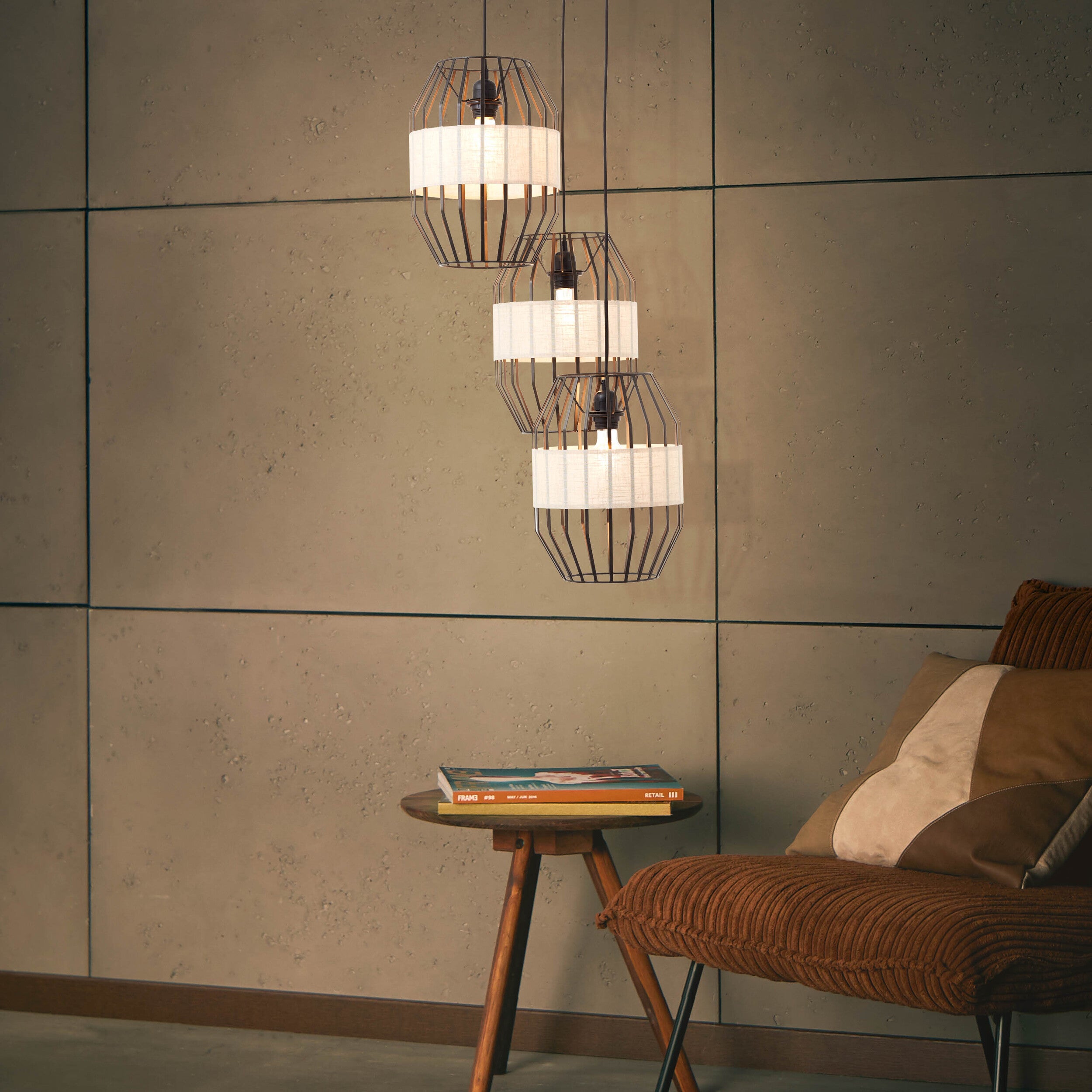 Brilliant Lamp Marty LED kinkiet 1 żarówka czarny piasek/matowe aluminium/metaliczne złoto 1x GU10, 10 W, żarówka LED w zestawie i wymienna - 5