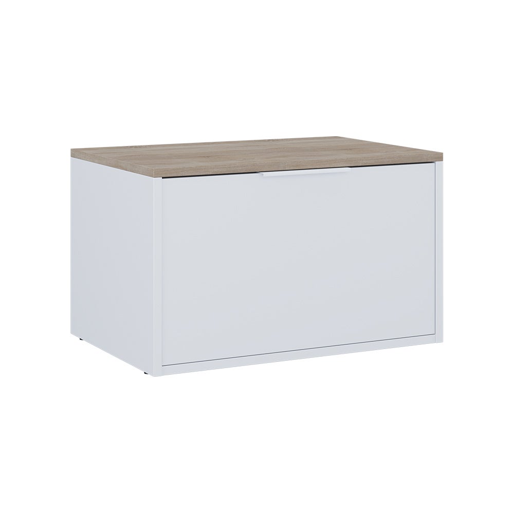 Vicco Kredens Betti, Biały/Sonoma, 60 x 36 cm z drzwiami