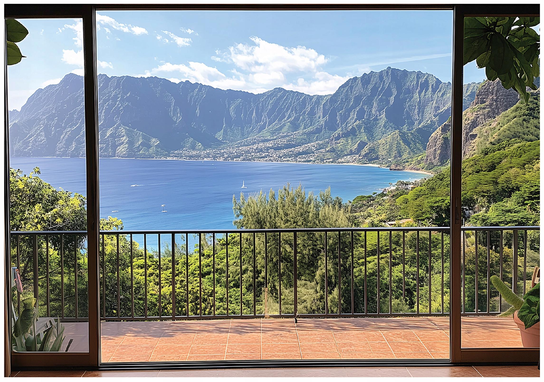 Fototapeta Okno 3D Balkon Krajobraz Natura 250x175 cm Tapeta Do Sypialni Salonu Kuchni Na Flizelinie