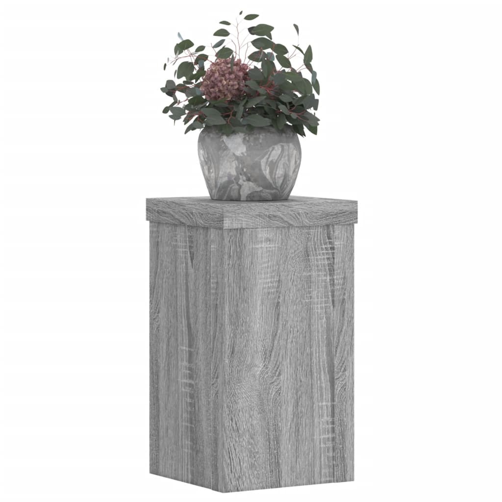 Supports pour plantes 2 pcs sonoma gris bois d'ingénierie - 3