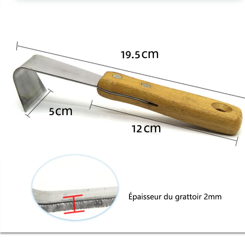 Hemobllo Grattoir Écorce Portable Outil Multifonction Pour