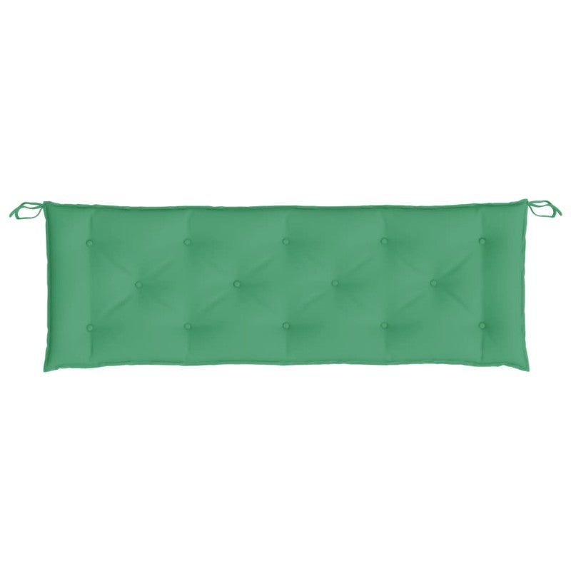 Coussin de banc de jardin vert 150x50x7 cm tissu oxford - 4