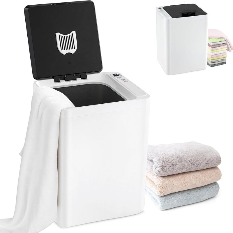 Podgrzewacz do Ręczników 23 l, Temperatura 125°C, Automatyczne Wyłączanie, Wskaźnik LED, Timer od 15 do 90 Minut, do Ręczników, Szlafroków (Biały)