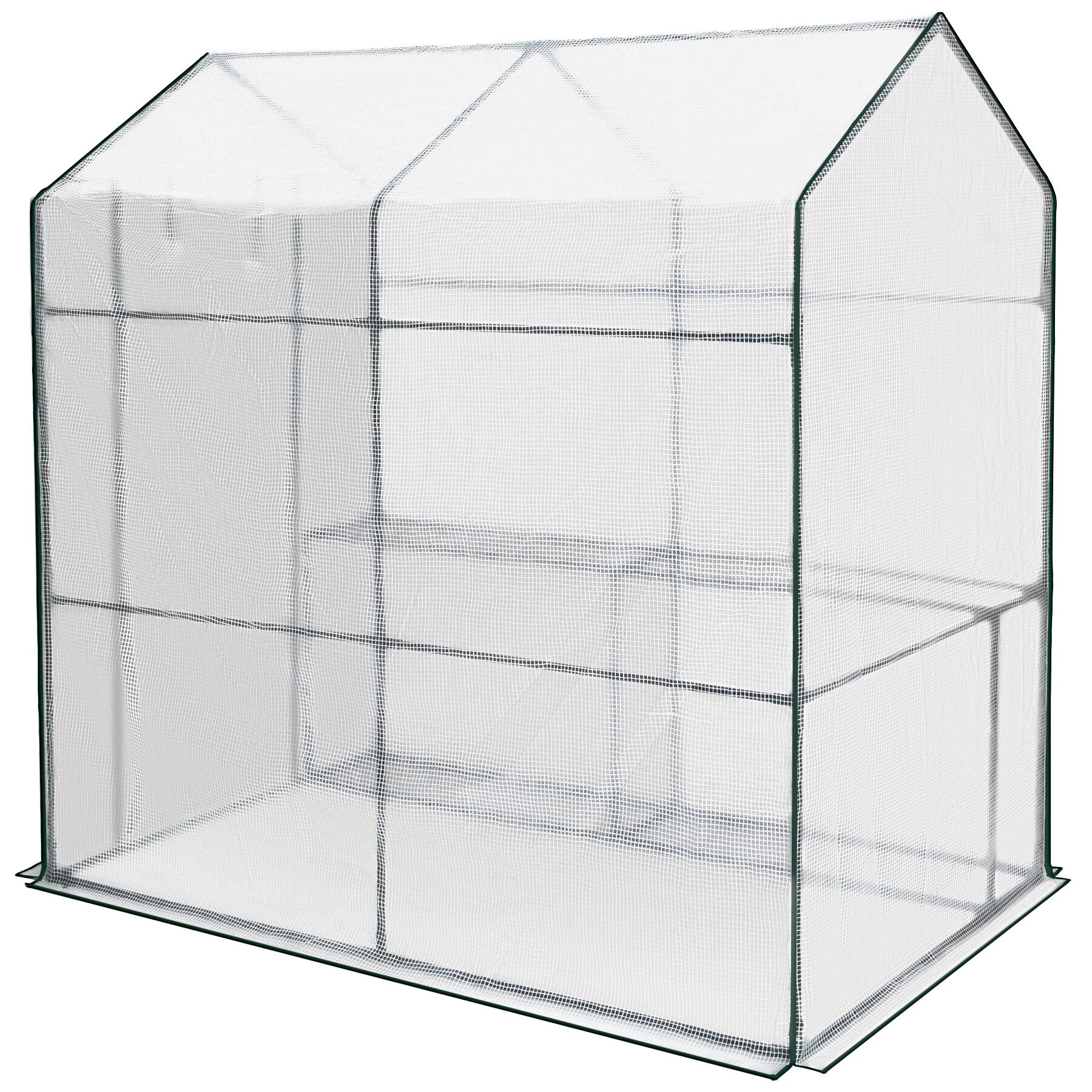 TECTAKE Estufa 3,6 m³, com 4 prateleiras - 5