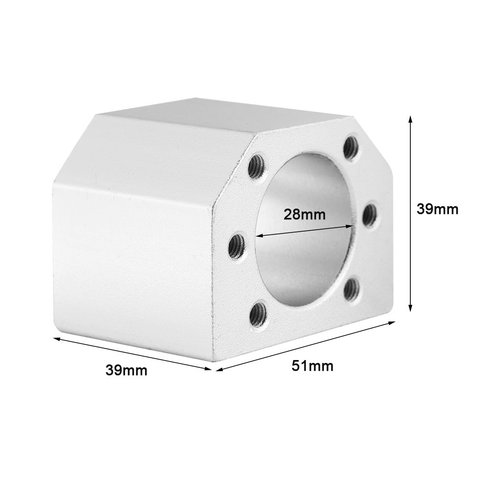 Supporto per dado a sfera da 28 mm di diametro, alloggiamento solido, ben rifinito e durevole, per tornio CNC, stampa 3D - 8