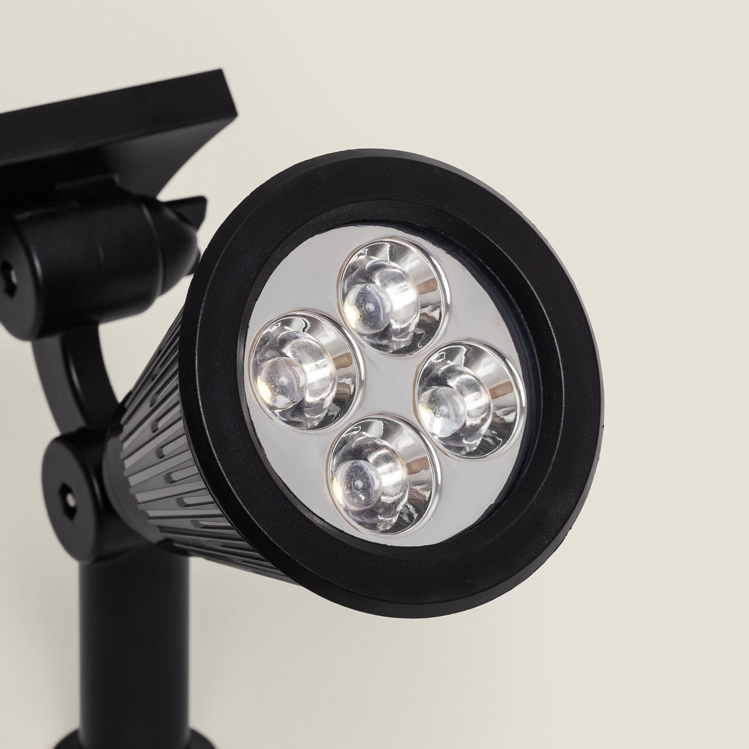 Foco Solar Exterior LED com Espeto Meillion , 3000K Branco quente, ABS,Alumínio,PC, IP65, 200lm - 3