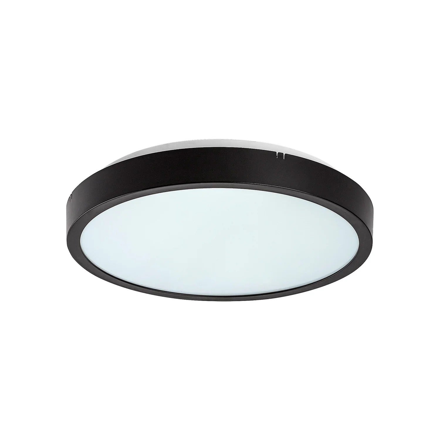 Plafon Alenzo okrągły czarno-biały LED 12W 3000/4000/6000K 780lm wym: 6,5 x 25,5 cm IP44 tworzywo sztuczne Rabalux