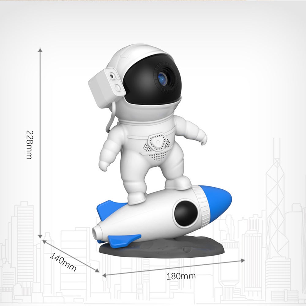 Proiettore Stellato Astronauta LED - Galaxy, Luce Notturna Con Timer E Telecomando, Per Camera Da Letto Bambini, Regalo - 3