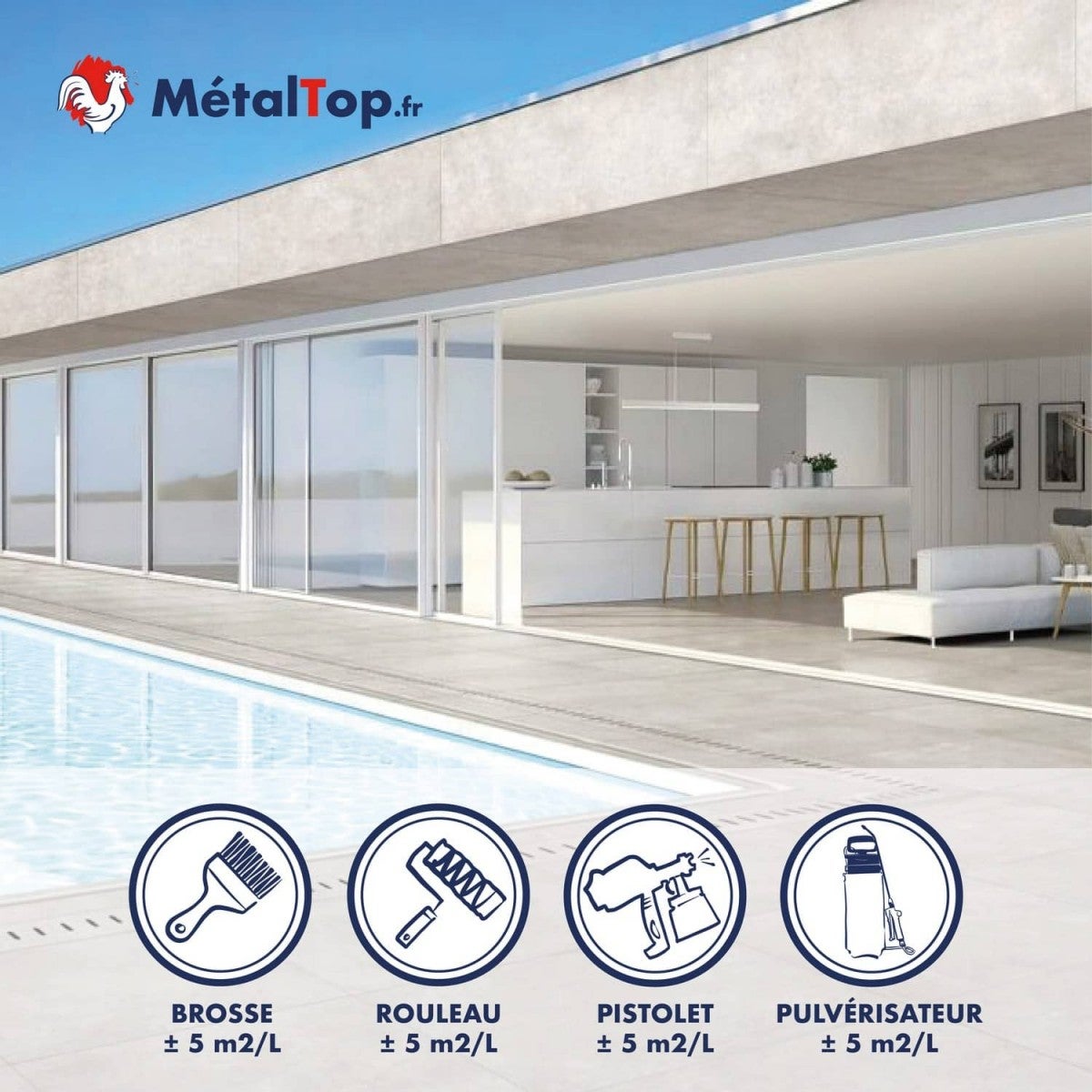 Hydrofuge Carrelage - 5 L - Métaltop - 5