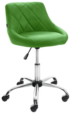 Sgabello Da Lavoro Girevole Con Ruote - Per Estetisti, Studi Medici, Tatuatori, Altezza Regolabile, Colore Azzurro - Foto 8