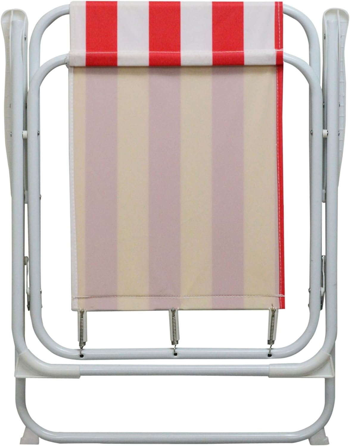 Cadeira dobrável de praia espreguiçadeira portátil para lazer ao ar livre 74X52X38CM Blue Stripe - 3