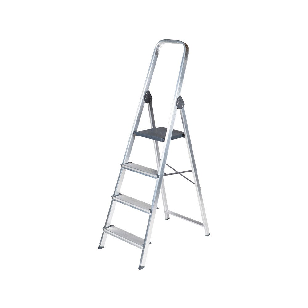 Q-connect escabeau aluminium - 4 marches - poids max 150kg - Hauteur 149cm - 2