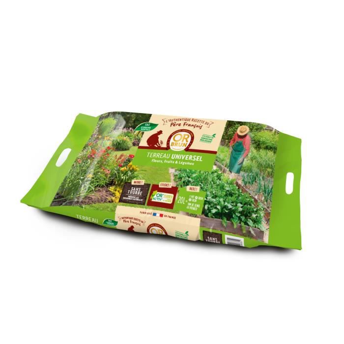 OR BRUN OBRTPFU20 -Terreau Ornemental du Père François - 20L -Fleurs & Arbustes - 4