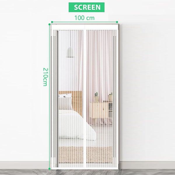 Moustiquaire Porte Fenetre 160X230, Rideau Moustiquaire Magnétique Gris