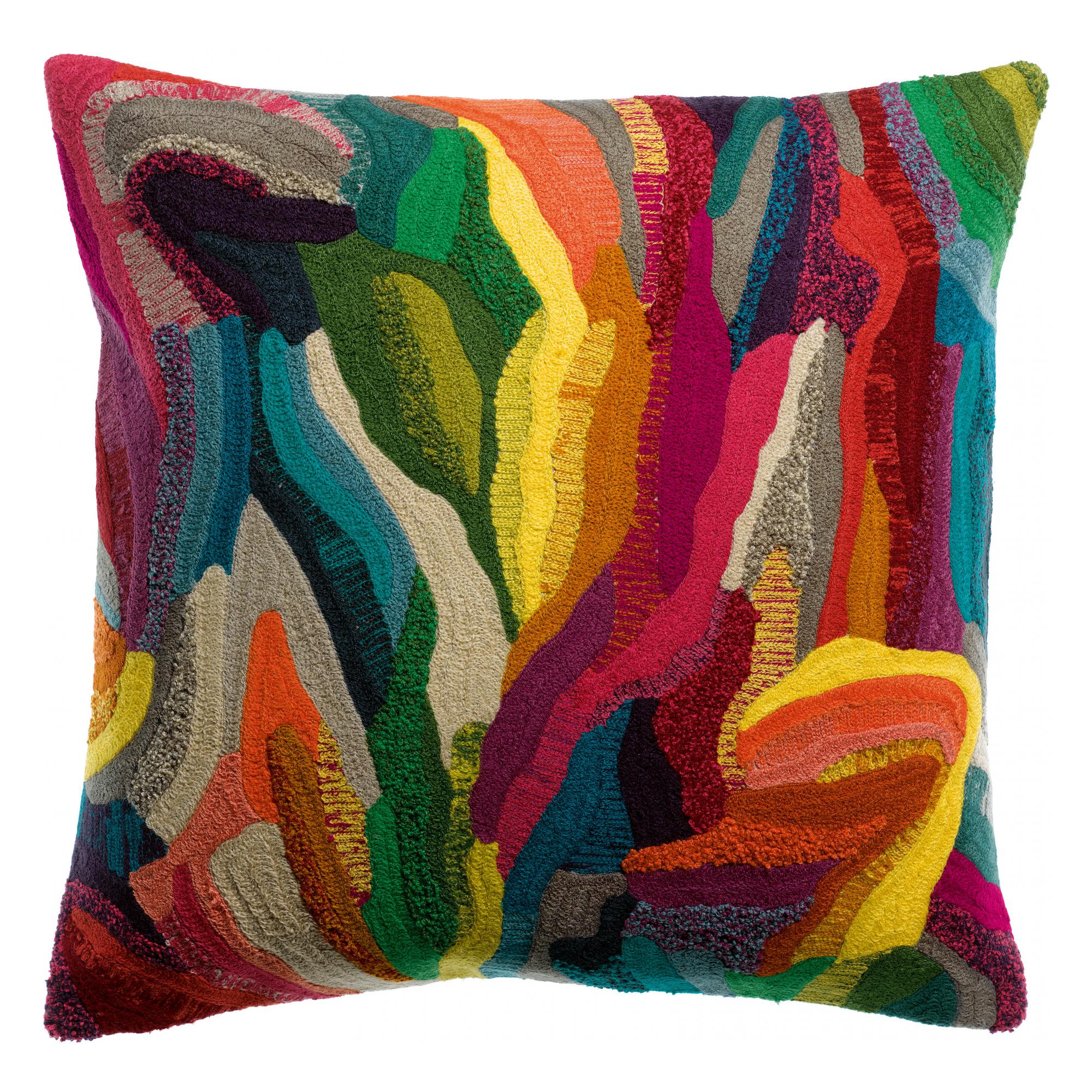 Cojín bordado betty multico 45 x 45 cm multico 45 x 45 cm vivaraise