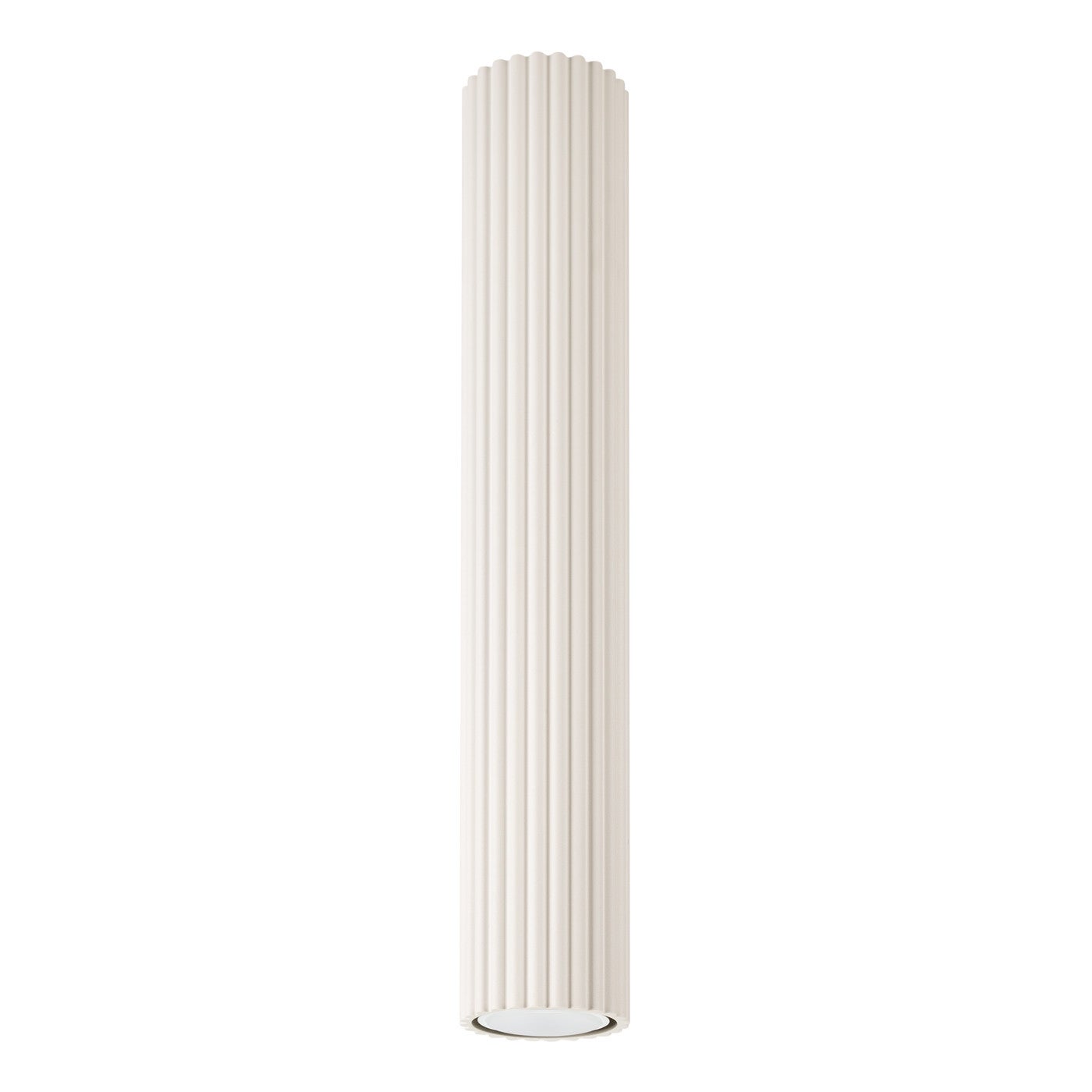 Reflektor sufitowy spot natynkowy Karbon okrągły beżowy 1xGU10x10W wym: 40 x 6,5 x 6,5 cm aluminium Sollux Lighting