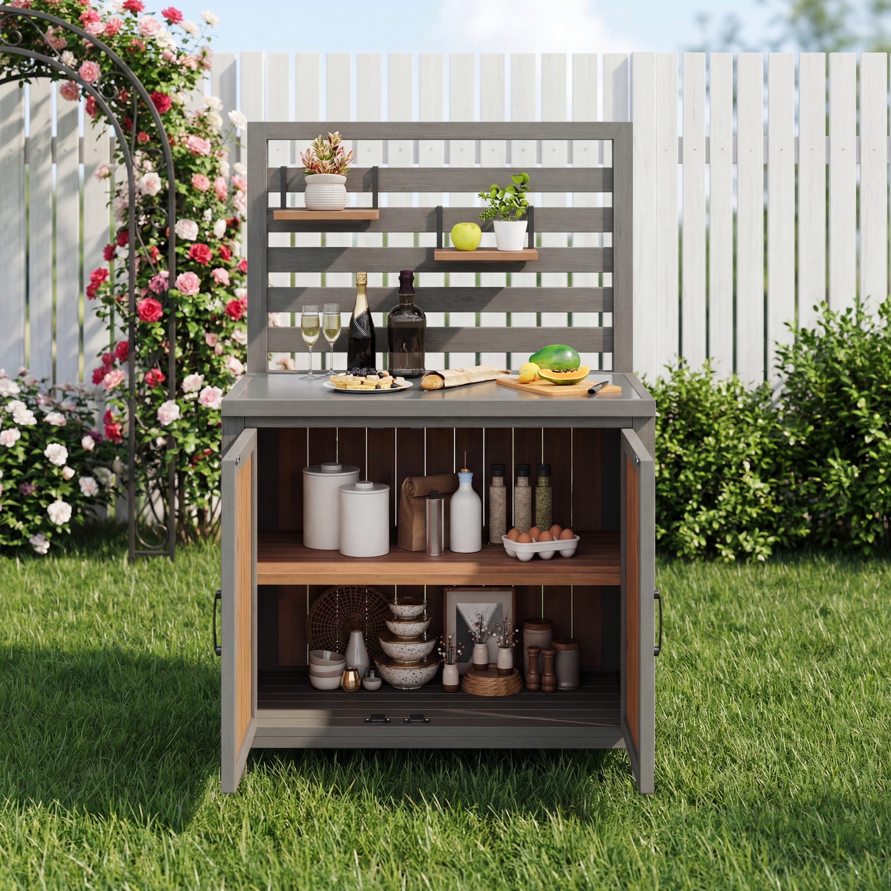 Meuble De Jardin En Bois R sistant Aux Intemp ries Abri Outils Avec meuble-de-jardin-en-bois-r-sistant-aux-intemp-ries-abri-outils-avec