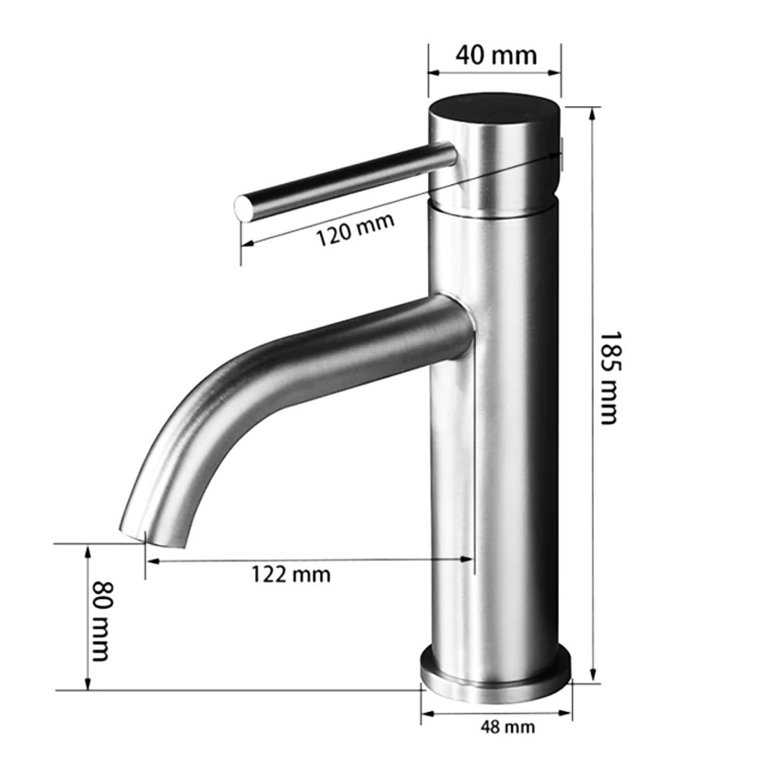 Mitigeur sur plan gris brossé - 3