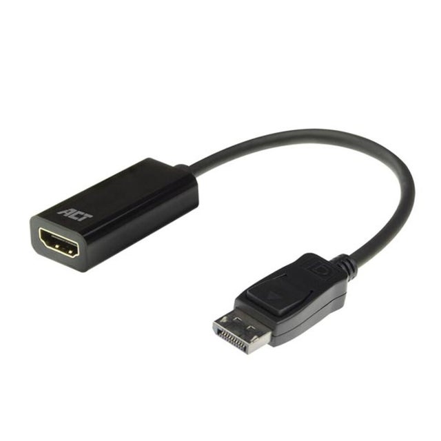 Adaptateur DisplayPort Vers HDMI 1080p 60Hz - Mâle DP Vers Femelle HDMI, Plug & Play, Boîtier Métal