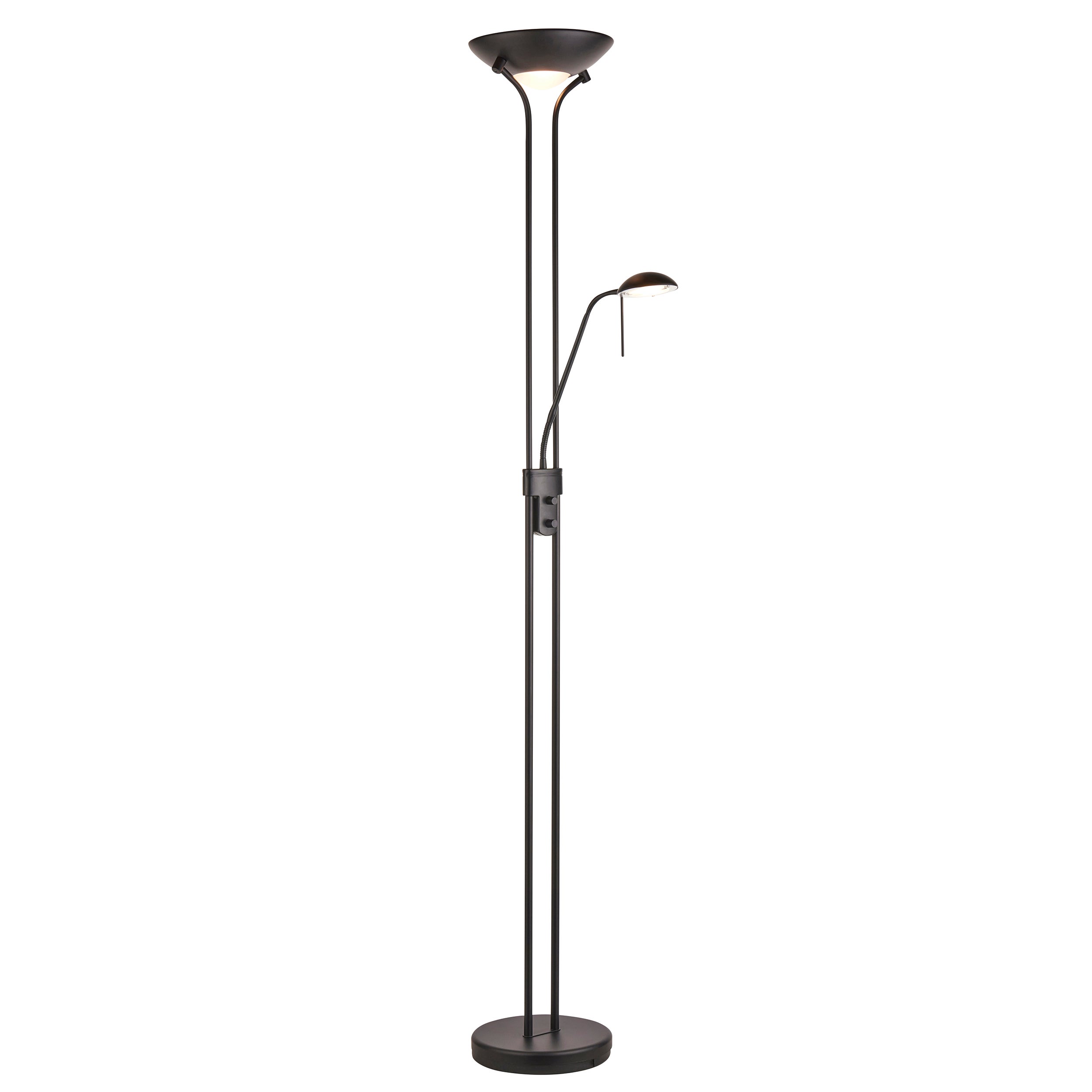 Lampa stojąca lampka do czytania ROME czarna matowa 2xR7s+G9x230W metal wym:180x25,4x50,5cm IP20 Endon
