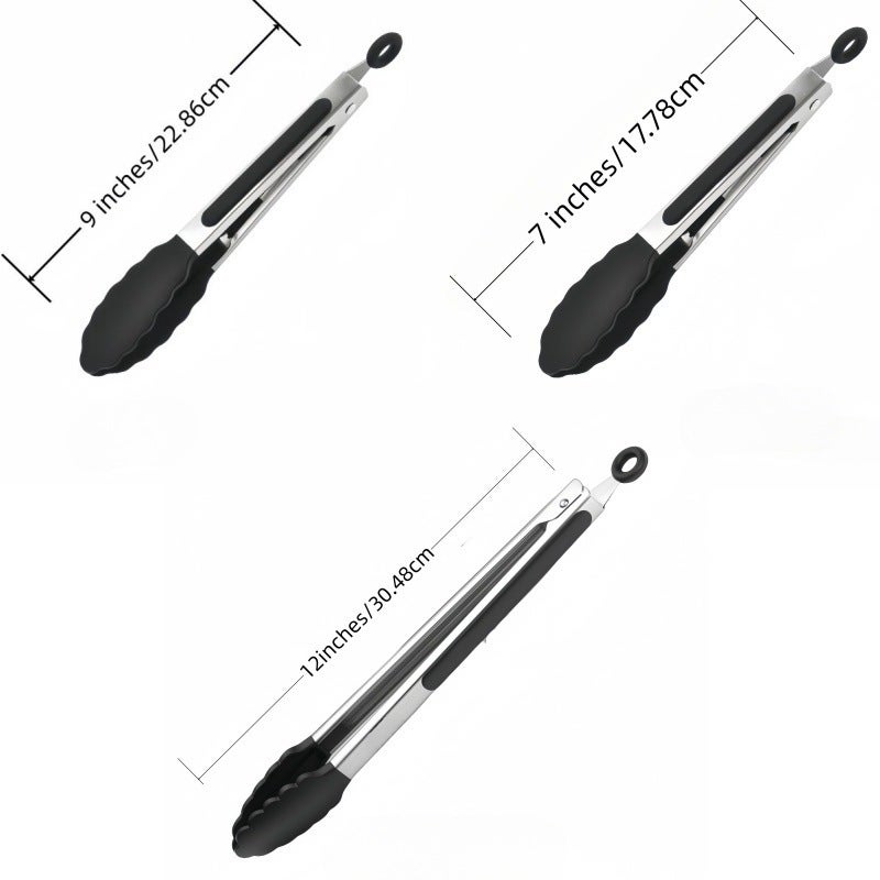 Lot De 2 Pinces À Nourriture, En Acier Inoxydable, Résistantes, Pinces