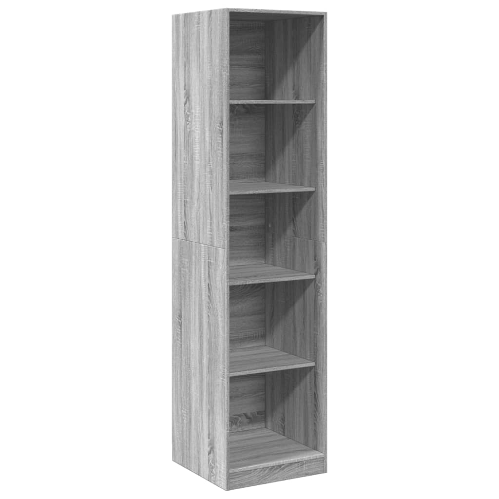 Garde-robe gris sonoma 50x50x200 cm bois d'ingénierie - 2