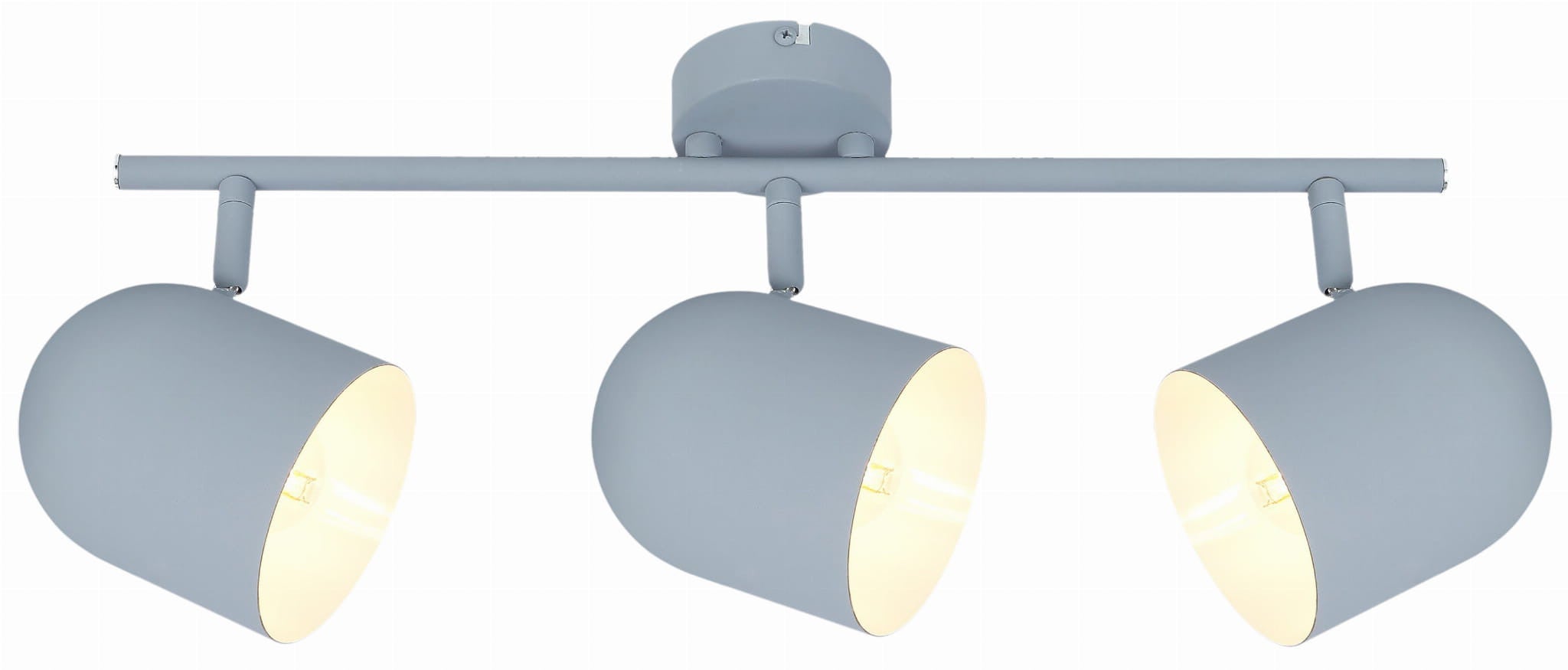 Reflektor sufitowy spot natynkowy Azuro listwa szaro-biały-grafitowy 3xE27x40W wym: 55 x 10 cm metal Candellux