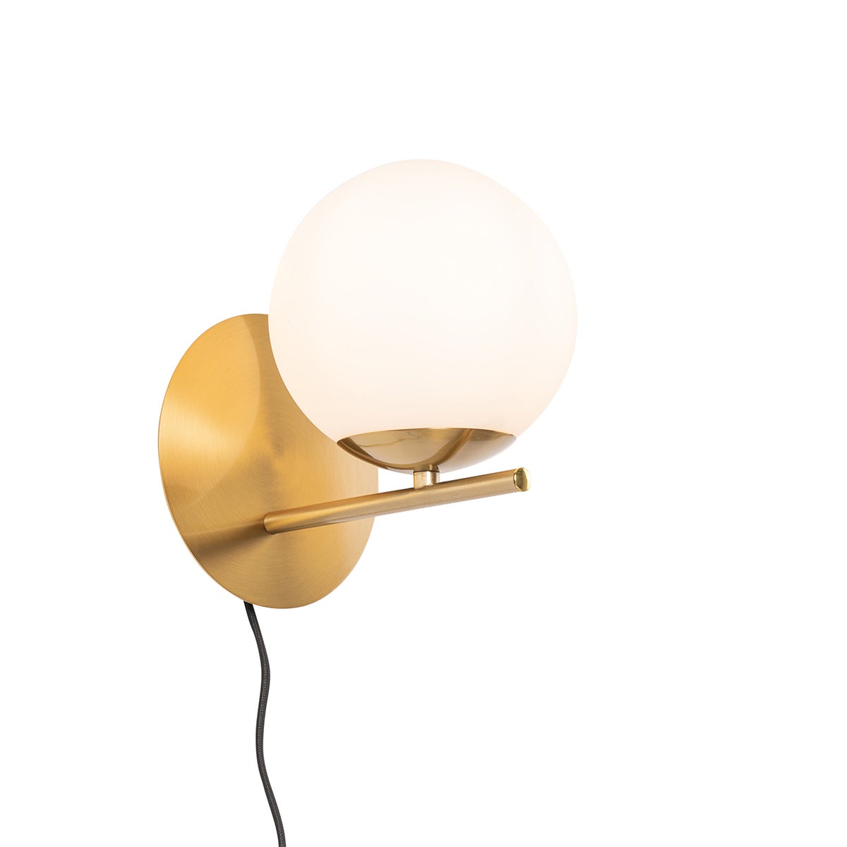 Applique Murale LED Qazqa Jerre - 1 Lumière - Doré/Laiton - IP44 - Pour Salle De Bain - Design
