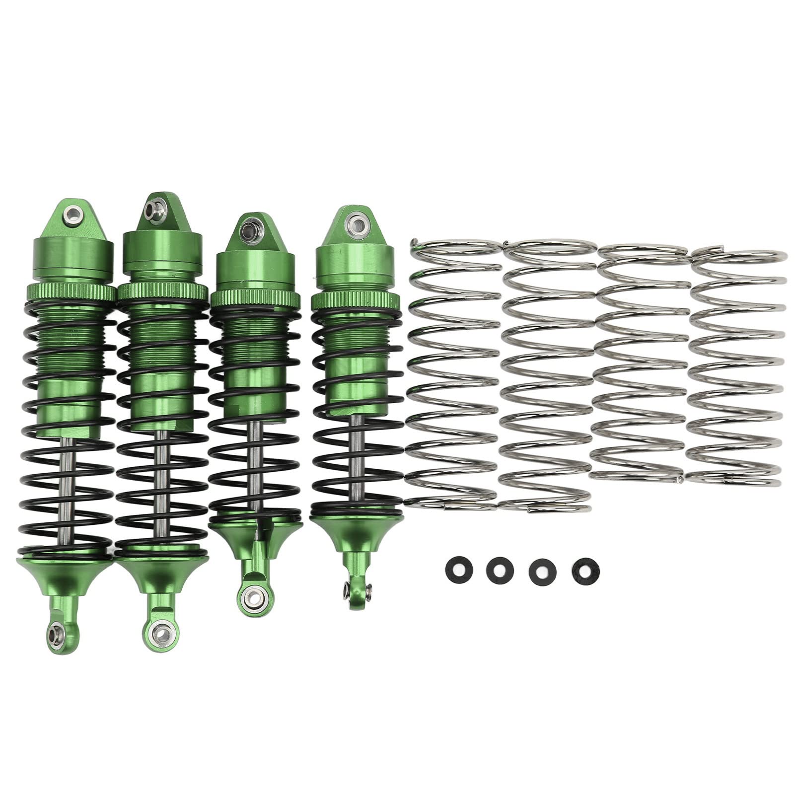 pezzi Ammortizzatori RC anteriori e posteriori in alluminio per auto fuoristrada LOSi Lasernut U4 Tenacity 1/10 (verde) - 7