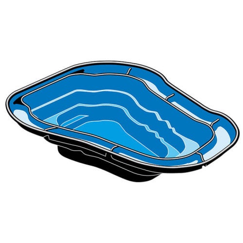 Ocean I - Bassin Préformé, Surface 3,83 M², Profondeur Max 70 Cm - 4
