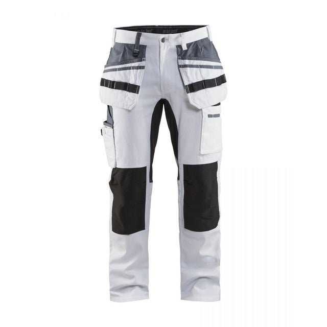 Pantalon peintre +stretch Blanc/Noir - Blaklader - Taille 44