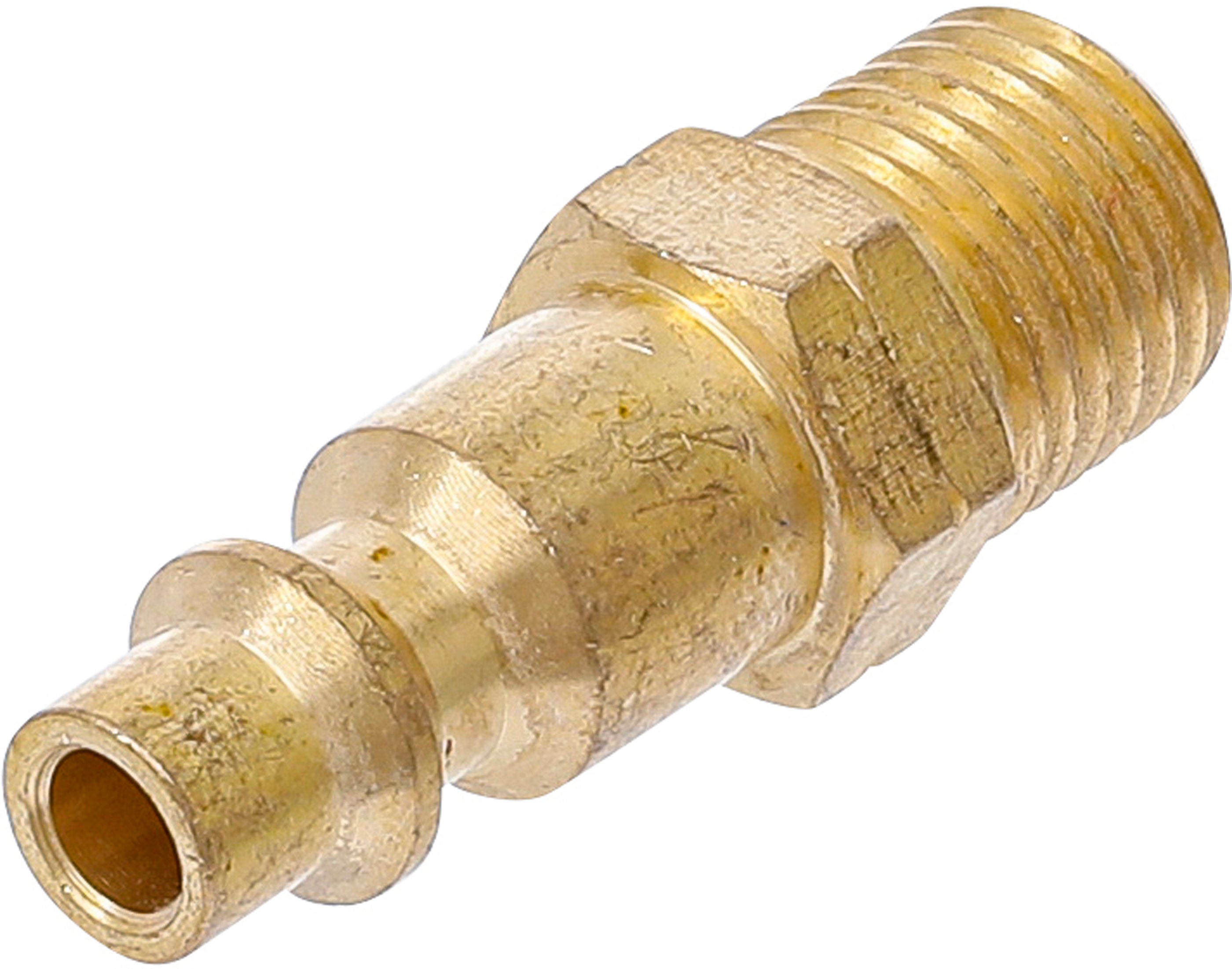 BGS Złączka wtykowa do sprężonego powietrza 6,3 mm (1/4") gwint zewnętrzny US / Francja - 7056