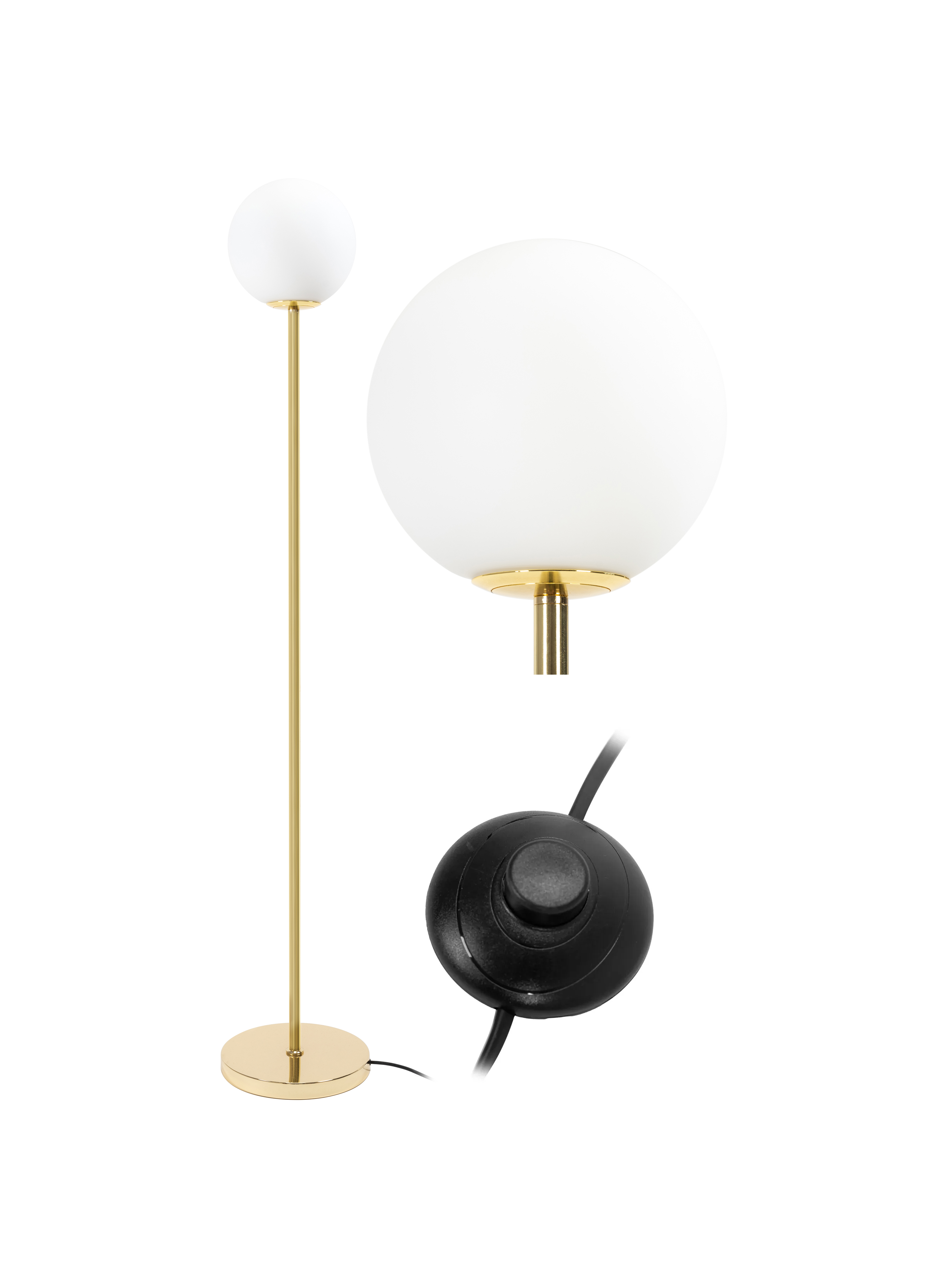 Lampa Stojąca Podłogowa Toolight App926-1F Złoty