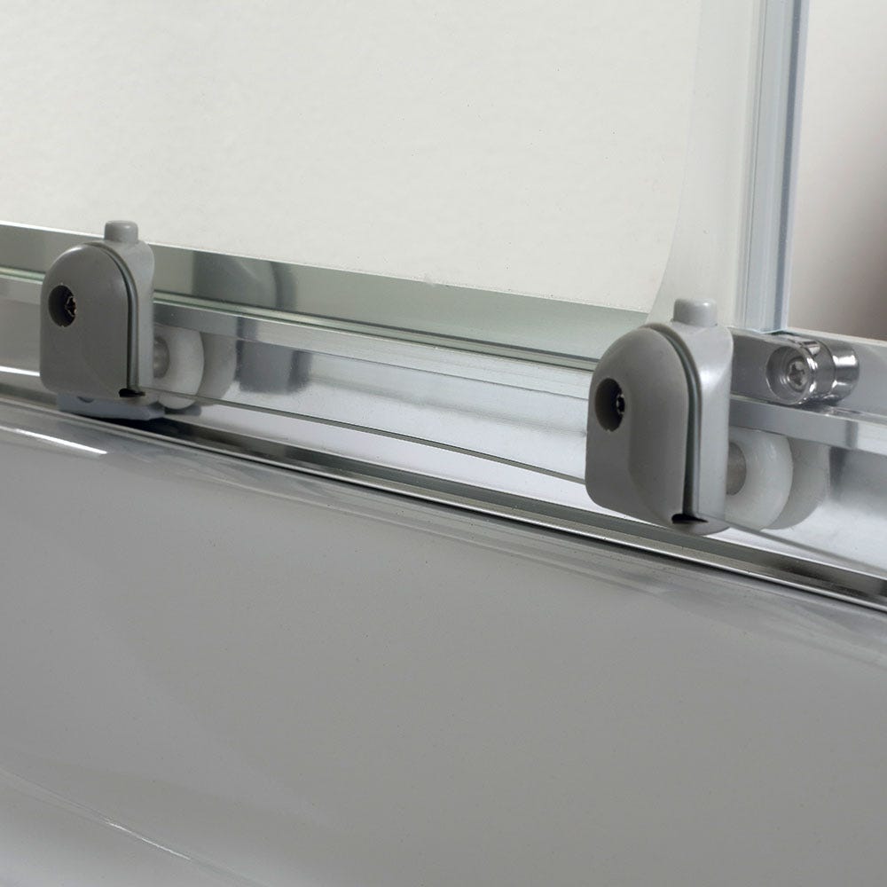 Box doccia stondato 80x80 cm cristallo 4mm trasparente semicircolare | Luna - 6