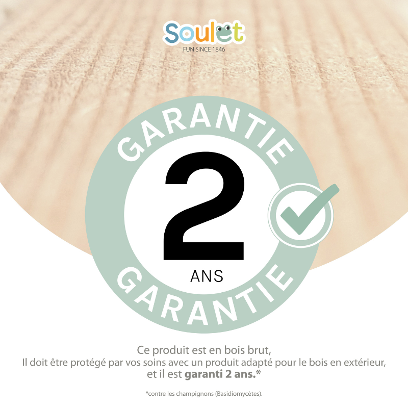 Cabane avec pergola et plancher pour enfants ÉPICERIE - 8