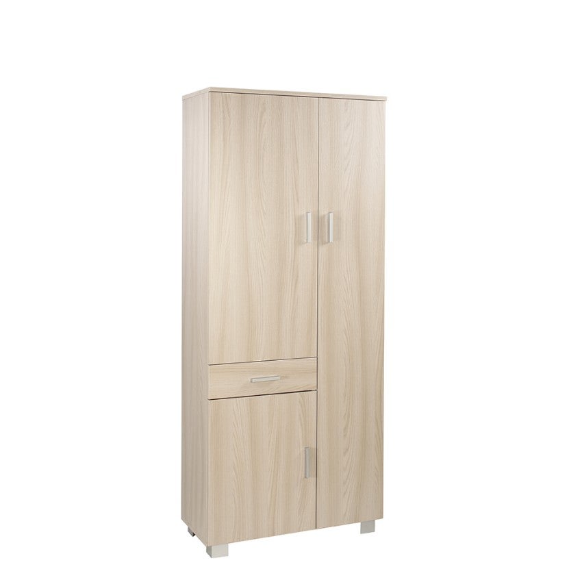 Armoire multi-usages 6 étagères tiroir 3 portes penderie Vigo - 3