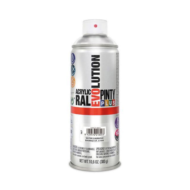 Vernis en spray Pintyplus Evolution S199 400 ml Satiné Incolore