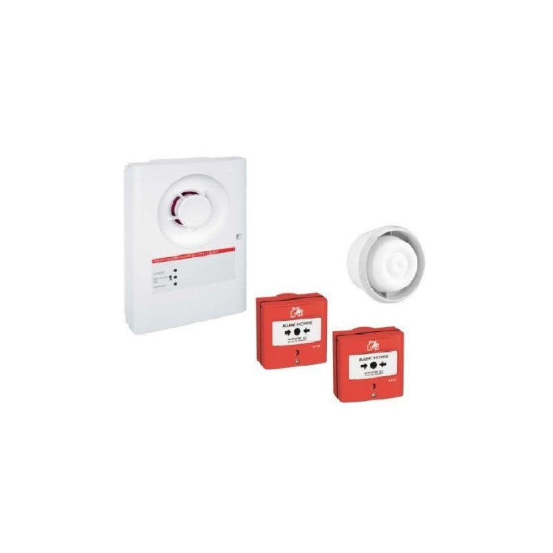 Kit alarme incendie - Type 4 - sur Secteur - 2