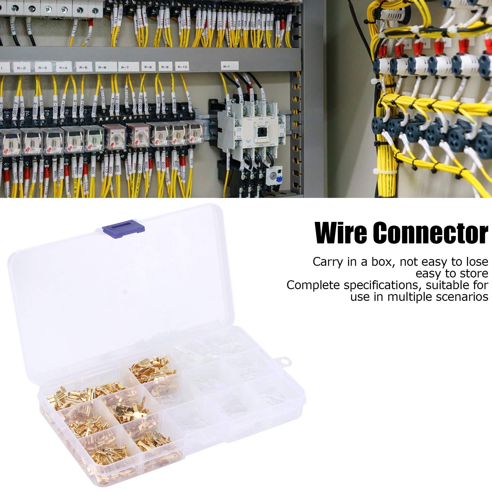 315 pezzi terminali per cavi connettori elettrici maschio femmina forniture industriali 2,8/4,8/6,3 mm - 2