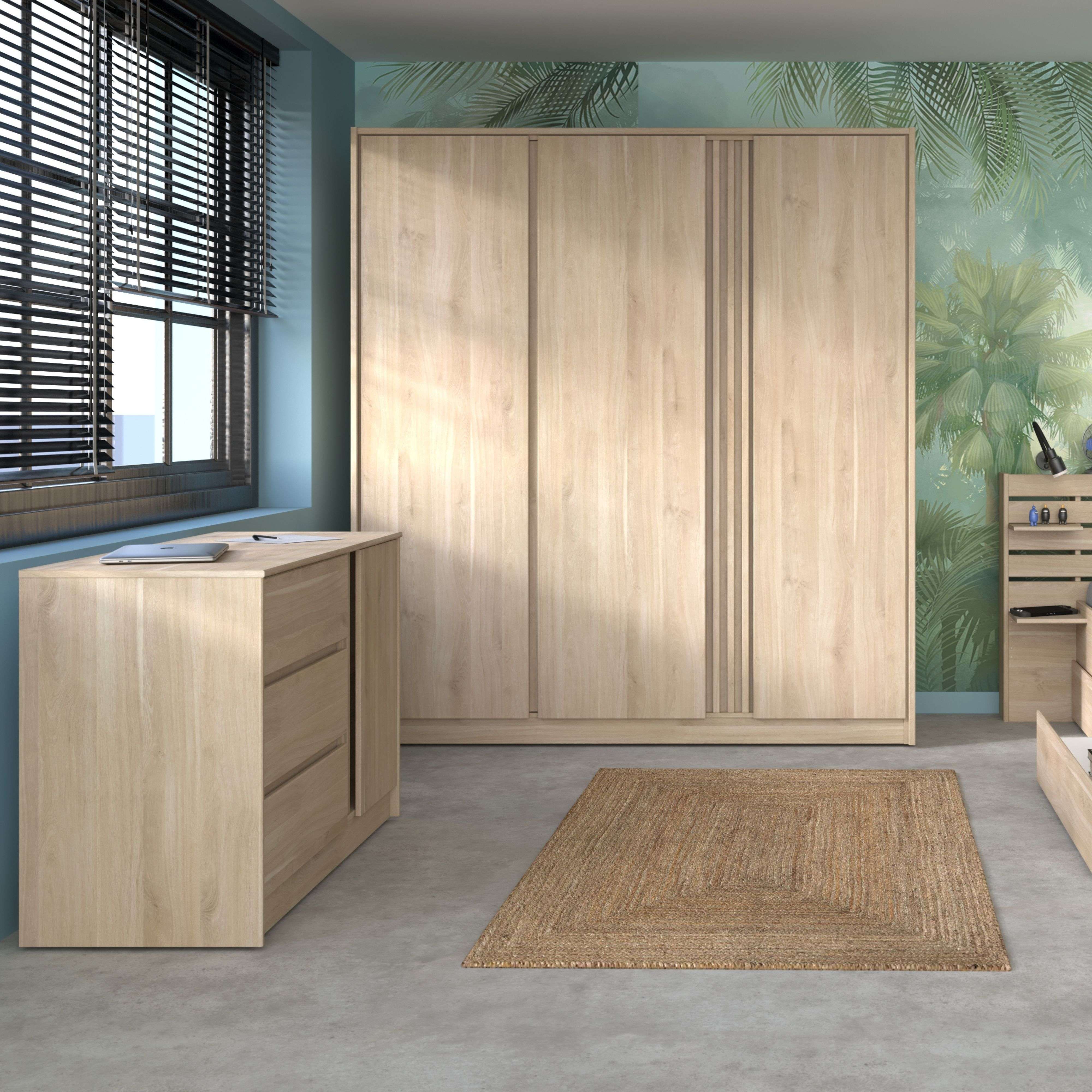 Commode 3 tiroirs 1 portes Palmyre-- - 5