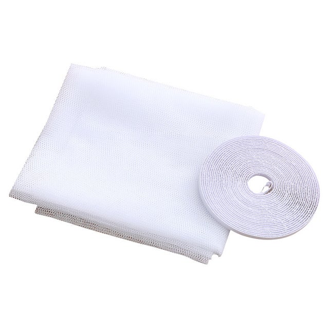 Mosquitera para ventana de 150 x 200 cm, malla de nailon antimosquitos con cinta adhesiva