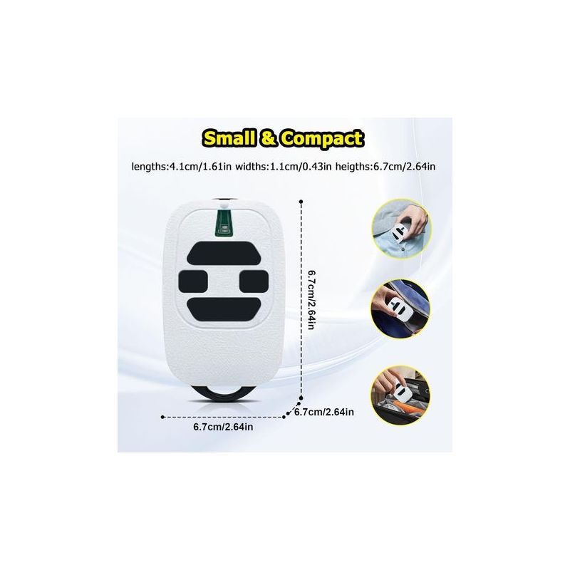 Telecommande Portail 433,92MHz Compatible avec DEA GTI2/4, GT2/4, Mio ...