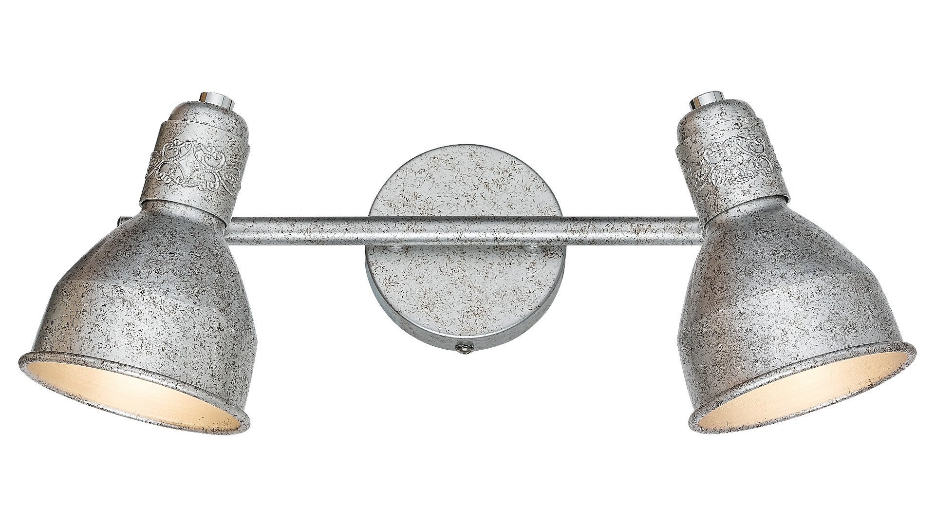 Reflektor sufitowy spot natynkowy Thelma listwa srebrny antyczny 2xE14x40W wym: 17 x 32 x 8,5 cm metal Rabalux